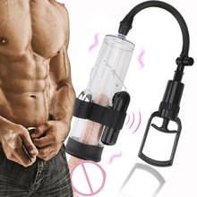 Vibrating Penis Pump Penis Enlarger Erection Adult Sex toys for Man Penis Enlargement Male Extender Men Enhancer Pump Sleeves 2024 - buy cheap