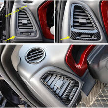 Lapetus Front Air Conditioning AC Outlet Vent Cover Trim Fit For Honda Vezel HR-V 2014 - 2019 ABS Carbon Fiber Auto Accessories 2024 - buy cheap