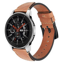 Correa de reloj de 22mm para Samsung Galaxy Watch de 46mm, Gear S3 Frontier, correa de cuero clásica para Huawei Watch gt, pulsera deportiva 2024 - compra barato