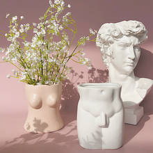 Criativo corpo humano arte vaso peitos ass cerâmica mini vaso escultura ornamentos artesanato abstrato hobby vaso de flores decoração para casa 2024 - compre barato