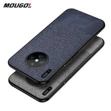For Huawei Mate 30 Pro Case Shockproof Back Cover Cloth Fabric Silicone Soft Edge Cover For Huawei P20 P30 Mate 20 Lite Pro Case 2024 - buy cheap