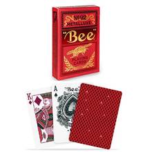 Bee Metalluxe Playing Cards USPCC Bicycle Red Deck Poker Size Magic Card Games Magic Tricks Props 2024 - buy cheap