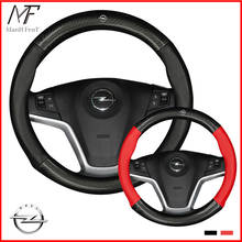 ManH FenT Opel capa de volante de couro fibra de carbono Opel astra j g insignia zafira a b corsa d mokka vivaro meriva 2024 - compre barato