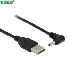 HUB GPS MP3 MP4 MP5 audio 80cm USB2.0 a 3,5mm * 1,35mm DC Jack cable codo 90 grados extensión cable de alimentación de líneas de datos 2024 - compra barato