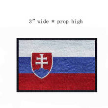 Slovakia Embroidery Flag Patches Logos Iron On 3" Wide /Accessories For Sewing/Embroidery Iron Patch 2024 - buy cheap