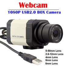 Câmera varifocal cmos ov2710 hd, câmera industrial usb uvc para pc e laptop, 5-50mm, 6-60mm, 1080p 2024 - compre barato