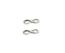 Beads Lovely 30PCs Antique silver color Infinity Symbol Connectors Findings 23mmx8mm( 7/8"x 3/8") 2024 - buy cheap