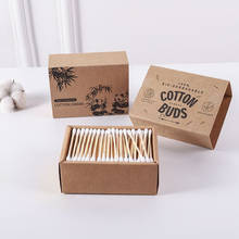 5 Pack 1000pcs Double Head Bamboo Cotton Swab Zero Waste Wood Sticks Disposable Buds Cotton for Makeup Nose Ears Cleaning Tools 2024 - buy cheap