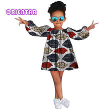 Cute African Dress for Kids Girl African Print Long Sleeve Dresses Baby Girl Party Fashion Bazin Riche African Clothes WYT225 2024 - buy cheap