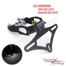 For Kawasaki Ninja 400 Z400 2017-2019 CNC License Plate Holder LED Light Bracket Motorcycle Tail Tidy Fender Eliminator Kit 2024 - buy cheap