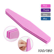 5Pcs Sunshine Nail File Buffer 100/180 Sanding File Double-sided Nail Art Sponge Tool lime a ongle Nail Buffer Block 2024 - buy cheap