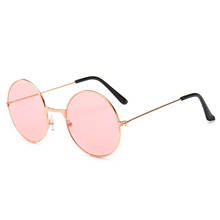 Hot Sale Driving Retro Vintage Sunglasses Round Metal Sunglasses Men Women Fashion Glasses Driver Goggles Designer 2024 - buy cheap