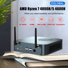Eglobal 7nm AMD Mini PC Ryzen 7 4800H 8 Core M.2 NVMe Game Computer Windows 10 Pro 4K Radeon Graphics AX200 WiFi6 2024 - buy cheap