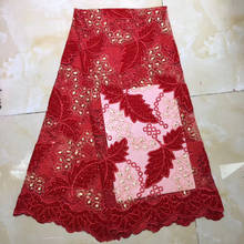 Última tela con bordado de piedras de encaje de terciopelo tejido de encaje nigeriano 2020 de alta calidad de encaje de boda tela de encaje africano LH9001A 2024 - compra barato