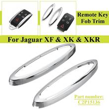 Kit de cubierta de llave remota cromada, embellecedor Fob para Jaguar XF, XK y XKR # C2P15136 2024 - compra barato