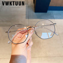 Vwktuun armações de óculos para miopia, óculos redondos para mulheres e homens, armações de metal com bloqueio de luz azul, novo óculos para computador 2024 - compre barato