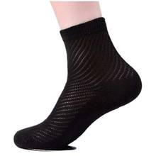 Summer socks male knee-high 100% cotton breathable sock ultra-thin men's socks mesh anti-odor summer socks 2024 - buy cheap