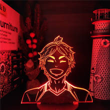 3D лампа Аниме HAIKYUU KAWAII SUGAWARA светодиодный ночсветильник 7 цветов Изменение иллюзии Спальня Декор лампа для детей подарки на день рождения 2024 - купить недорого