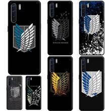 Capa flexível de attack on titan, capa macia para oppo reno 4 pro, 2, 2z, f7, f5, a5, a9, a31, a53, 2020, a1k, a5s, a15, a52, a72, a91, a83 2024 - compre barato