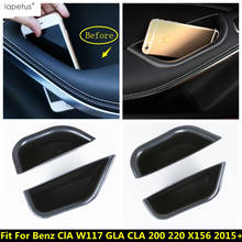 Acessórios para mercedes-benz cla w117 gla 200 220 x156 2015 - 2019 porta do carro lidar com caixa de armazenamento secundário caixa de telefone titular bandeja 2024 - compre barato