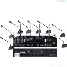 MiCWL-micrófonos digitales inalámbricos de escritorio, sistema de mesa para reuniones de conferencia, 8 XLR 2024 - compra barato