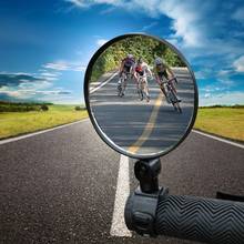 Mtb espelhos retrovisores de bicicleta grande angular espelho convexo ciclismo espelhos retrovisores mtb alça de silicone 2024 - compre barato