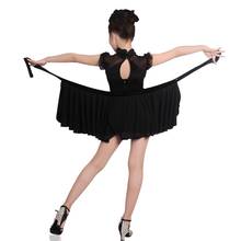 2020 девочек ажурными прорезями для современных танцев, латино платье для танцев Детский костюм для танцев сальса танго Сетка Дизайн; Пикантные туфли для танцев черного цвета платье для выступления на сцене одежда 2024 - купить недорого