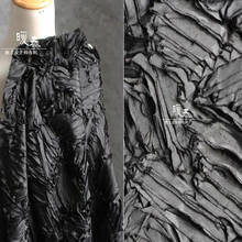 Black Embroidered Gauze Fabric Irregular Petal Patterns DIY Patches Decor Various Skirts Wedding Dress Clothing Designer Fabric 2024 - buy cheap