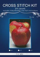 new Embroidery Counted Cross Stitch Kits Needlework - Crafts 14 ct DMC DIY Arts Handmade Decor -Red apple 2024 - buy cheap