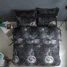 Black nebula design dropshipping starry sky design duvet cover + pillowcase us full king AU queen UK double 2/3pcs 2024 - buy cheap