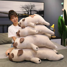 Travesseiro de pelúcia para cães, almofada de animal de pelúcia simulada para presente de crianças 2024 - compre barato