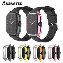 Akbnsted para amazfit gts 2/2e caso capa macia tpu silicone caso protetor para huami amazfit gts 2e/2 assista completo quadro protetor 2024 - compre barato