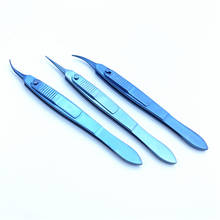 Fórceps de fixação traseira de titânio castrojos, instrumentos cirúrgicos oftálmicos retos/esquerdos/direitos, 1 peça 2024 - compre barato