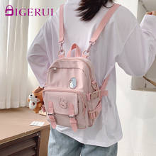 Женский холщовый мини-рюкзак DIGERUI, модный дорожный удобный школьный ранец в Корейском стиле, сумка-тоут на плечо для девушек 2024 - купить недорого