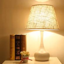 Modern Iron Fabric Table Lamps for Bedroom bedside Home Decor living room Book Light Fixtures Nordic Stand Light Study Desk Lamp 2024 - buy cheap