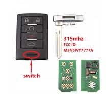 Chave remota inteligente de carro, 5 botões 315mhz para cadillac ts 2008 2009 2010 2011 2024 - compre barato