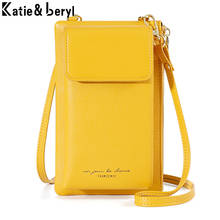 Daily Use Crossbody Bags for Women Soft Leather Card Holder Pocket Top Quality Small CellPhone Shoulder Bag Ladies Purse Handbag 2024 - buy cheap