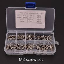 Nut set M2 Cross Flat Head Self Tapping Screw Assortment Kit Wood Thread Nail Screw Sets DIY Countersunk Head Small Screw 2024 - buy cheap