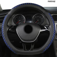 FUZHKAQI  Leather Car Steering Wheel Cover For Opel Astra J G Insignia Zafira a b Corsa d Mokka Vivaro Meriva 2024 - buy cheap