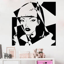 Popular Art Girl Wall Sticker Beauty Salon Woman Decal Girls Bedroom Stickers Abstract Home Decor Wall Decoration   C11-06 2024 - buy cheap