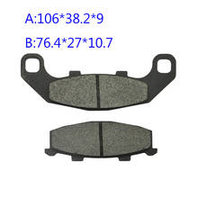 Motorcycle Rear Brake Pads For Kawasaki GPX250 KR-1 250 ZR400 ZX-4 400 ZR550 ZR750 KR1250 ZEPHYR Suzuki RGV250 RGV500 GSX1100 2024 - buy cheap