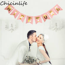 Chicinlife 1Set Wife To Be Banner Engagement Party Bride Bunting Garland Decor Wedding Bridal Shower Bachelorette Party Supplies 2024 - buy cheap