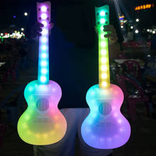 23 дюйма светящееся укулеле прозрачное укулеле 4 струны портативный гитарный инструмент для детей пикап Струнные инструменты 2024 - купить недорого