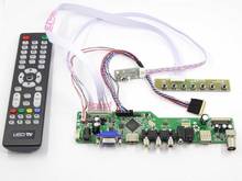 Комплект платы контроллера для телевизора B140XTT01.0 + HDMI + VGA + AV + USB, ЖК светодиодный плата драйвера 2024 - купить недорого