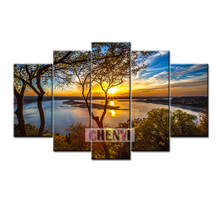 Chenyi pintura completa de diamante quadrado, pintura de pôr-do-sol paisagem diy, mosaico, arte com strass, decoração com bordados 2024 - compre barato