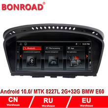 Bonroad 8,8 ''Android 10,0 Автомобильный мультимедийный плеер для BMW 5 серии E60 E61 E63 E64 E90 E91 E92 CCC CIC поддержка iDrive радио GPS 2024 - купить недорого
