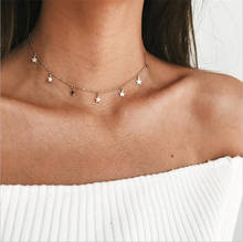 Simple Boho Gold plated Chain Star Choker Necklace Women Layerd Chocker Necklaces For Women collier collares Necklace 2024 - buy cheap