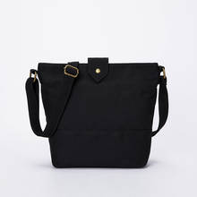 Canvas messenger bag female ins simple bag bag shoulder bag wild student small square bag 2024 - buy cheap