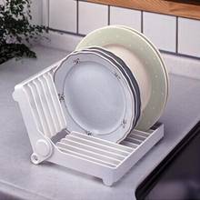 Plastic Dish Rack Plate Drain Holder Shelf Durable Kitchen Dish Drying Tray Tableware Shelf Foldable Dish Plate Drying Rack 2024 - buy cheap