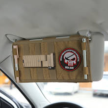 Bolsa organizadora de visera táctica MOLLE para vehículo, Panel de visera automática para camión, accesorios de CD con múltiples bolsillos 2024 - compra barato